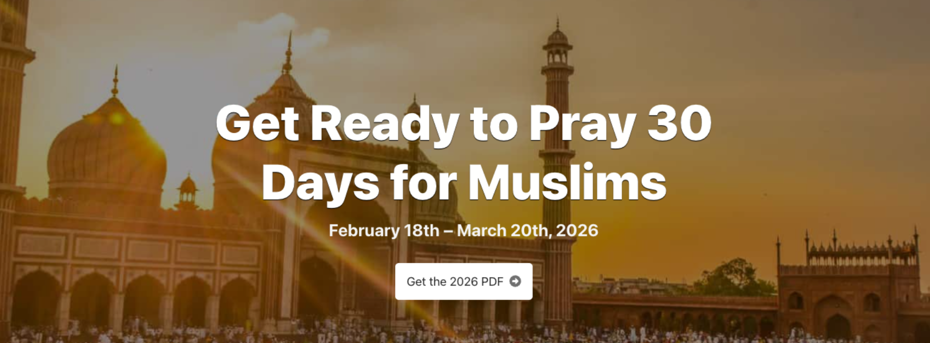 30 Days of Prayer for The Muslim World
