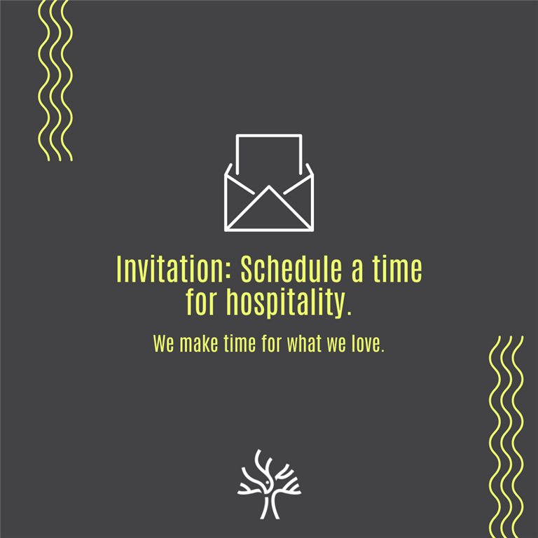 Summer Invitation Series: Schedule a time for hospitality