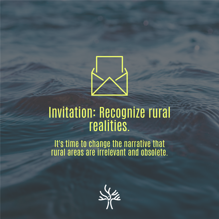 Summer Invitation Series: Recognize Rural Realities